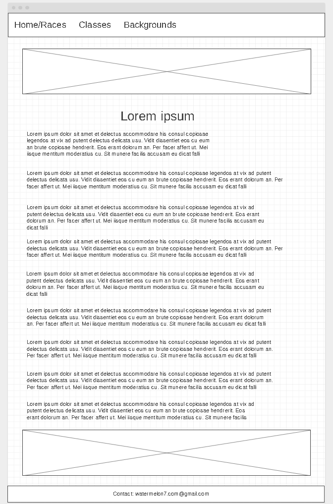 page 2 wireframe