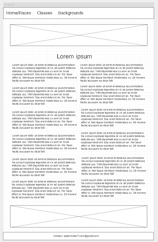 page 3 wireframe